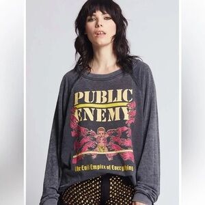 Recycled Karma Public Enemy Burnout Sweatshirt